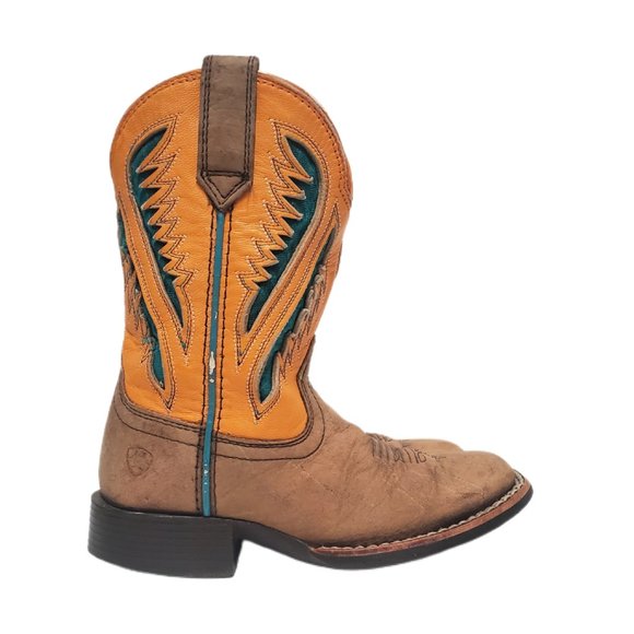 ARIAT Unisex Youth Leather Western Boot 9US/27 EUR 10027300 - Picture 1 of 13